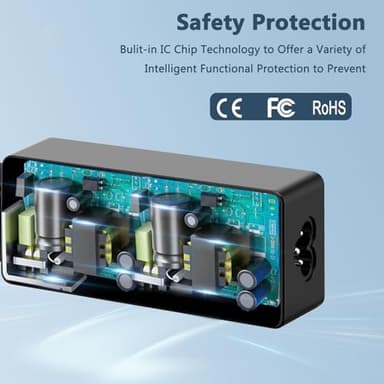 ELECBRAIN 90W Universal AC Adapter Laptop Charger Compatible with HP Dell Lenovo Acer Asus Toshiba IBM Sony Fujitsu Gateway Notebook Ultrabook Chromebook Power Supply Cord with 16 Connectors - Image 6