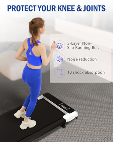 Walking Pad with Incline,2 in 1 Walking Pad Treadmill for Walking and Running, Under Desk Treadmill 5% Incline for Home/Office with LED Display - Image 5