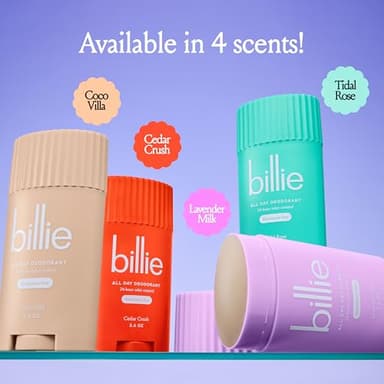Billie All Day Deodorant, 24-hour Odor Protection, Aluminum-Free, Coco Villa, 2.6oz - Image 6