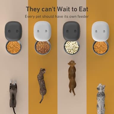 2025 Upgraded Automatic Cat Feeder - 4L Timed Auto Pet Feeder for Cat and Dog with Dry Food Dispenser, 180-day Battery Life, 1-6 Meals Per Day, 1-16 Portion, Desiccant Bag Keeps Food Fresh - Image 6