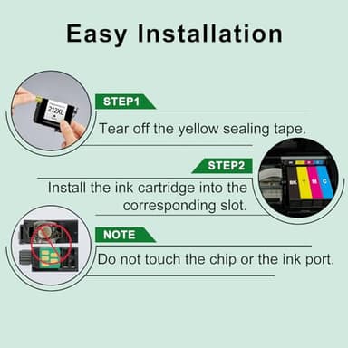 Remanufactured for Epson 212 Ink Cartridges for Epson 212XL Ink Cartridges Combo Pack for Epson Workforce XP-4105 XP-4100 WF-2830 WF-2850 Printer 212XL (4Pack) - Image 5