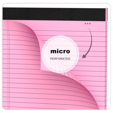 AILZFEI Colored Legal Pads 8.5 x 11 Note Pads 8.5x11 inch, Wide Ruled Clear Print Writing Pads 30 Sheets/Pad, 20lb Colored Paper, Perforated Notepad with Sturdy Back (4 Pads) - Image 5