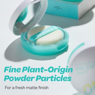 I'M MEME Compact - Oil Cut Pact | Sebum Absorbing, Korean Pressed Setting Powder for Blurring Effect, Makeup Powder Foundation, Translucent Compact, Finishing Powder, Oil Control Face Powder, 0.35 Oz - Image 5