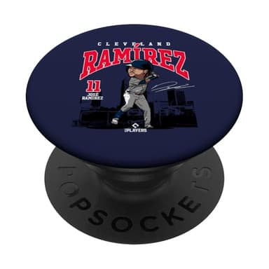 José Ramírez | Cleveland Baseball MLB Players | MLBJRAM4030 PopSockets Adhesive PopGrip - Image 1