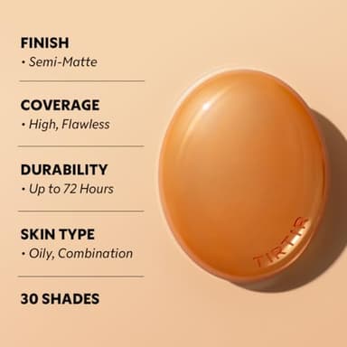 TIRTIR Mask Fit Ai Filter Cushion Foundation | AI-Like Semi-Matte Finish - Up to 72-Hour Medium to Full Coverage Korean BB Cushion Make up Beauty, #27C Cool Beige, 0.63 Fl Oz - Image 4
