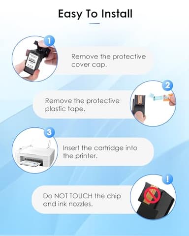 TECKKIN 240XL Black Ink Cartridge Replacement for Canon 240XL 240 XL PG-240 PG-240XL for PIXMA MG3620 MG3600 TS5120 TS5100 MG3220 MG3520 MG2120 MX472 MX452 Printer (2 Black) - Image 5