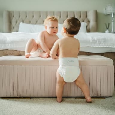 Pura Size 5 Eco-Friendly Diapers (24-35 lbs) Totally Chlorine Free (TCF), Hypoallergenic, Soft Organic Cotton, Sustainable, up to 12 Hours Leak Protection, Allergy UK, 6 Packs of 20 (120 Diapers) - Image 9