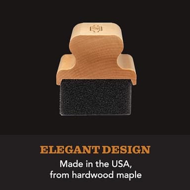 CLARK'S Cutting Board Oil & Wax Applicator - Elegant Design With Ergonomic Handle - Restores Beauty Of Your Butcher Block And Wood Surfaces - Smooth And Consistent Finish - Made From Hardwood Maple - Image 5