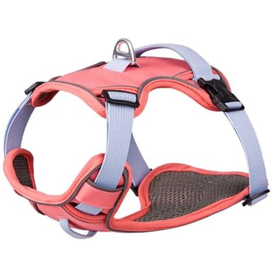 Paipeper No Pull Dog Harness,Adjustable Lightweight Small Medium Dog Vest Harness with Reflective Strip,Pet Harness with Easy Control Handle,Stops Pets from Pulling and Choking(Rose-m) - Image 1
