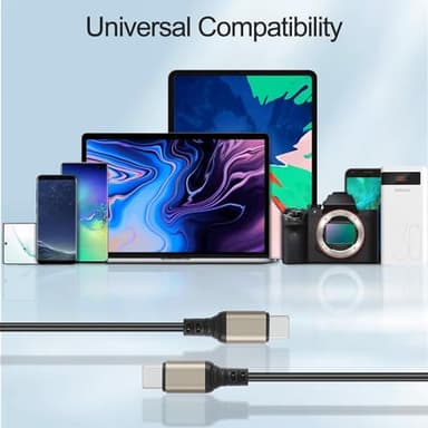 GELRHONR Coiled USB C to USB C Cable, Spring Spiral Type-C Charging Cord, 6A Fast Charging & Sync Data Compatible with A10e A20 A50 A51 A71 S20 S10 S9 S8 Plus S10E Note 20 10 9 (Max 1.5M/4.9Ft) - Image 7