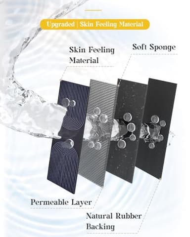 MontVoo -Bath Mat-Non Slip Thin Bathroom Rugs Fit Under Door- Quick Dry Absorbent Faux Suede Surface Grey Bathroom Floor Mats-Shower Rug for in Front of Bathtub Shower Blue Arched 16x24 - Image 5