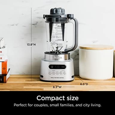 Ninja SS151 TWISTi Blender DUO, High-Speed 1600 WP Smoothie Maker & Nutrient Extractor* 5 Functions Smoothie, Spreads & More, smartTORQUE, 34-oz. Pitcher & (2) To-Go Cups, Gray - Image 3