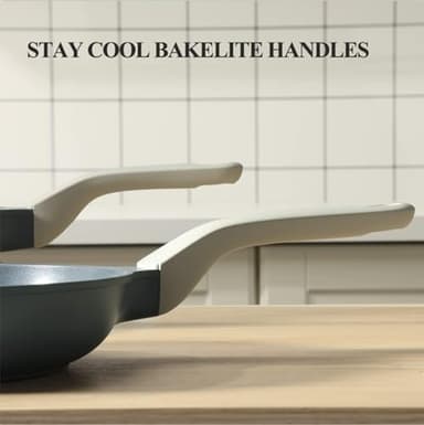 PRICUSIS Nonstick Ceramic Frying Pan with Lid, Non Toxic Skillet, Healthy Egg Pan Nonstick Omelet Pan Chef's Pan, PTFE PFOA & PFAS Free, Induction Compatible (8Inch W/L) - Image 8