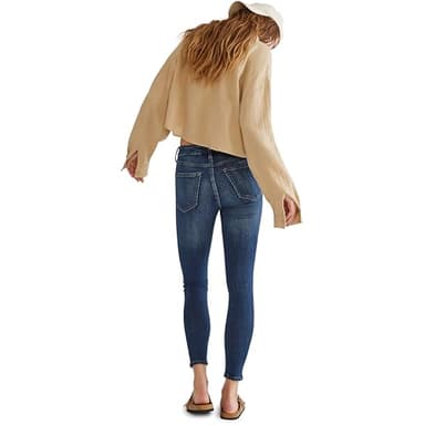 AEROPOSTALE Women's Aero HW Jegging, Dark Wash, 0 Short - Image 3