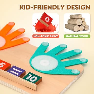 Preschool Learning Toys for Toddlers 2-4, Educational Math Manipulatives Number Counting Blocks for Kids, Montessori Toys for 3-5 Year Old Boys Girls Birthday Gifts - Image 5