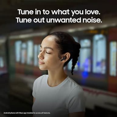 SAMSUNG Galaxy Buds 3 FE (2025) + Galaxy SmartTag2, True Wireless Bluetooth Earbuds, Active Noise Cancellation, Powerful Sound, Clear Calls, Long Lasting Battery, Black [US Version, 2 Year Warranty] - Image 3