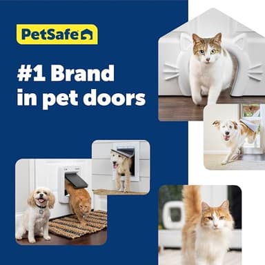PetSafe Extreme Weather Aluminum Pet Door - Energy-Saving Thermal Barrier Pet Flap with Slide-in Door Locking & Secure Flap Cover - Plastic Frame - for Dogs Up to 220 lb - Large - Image 7