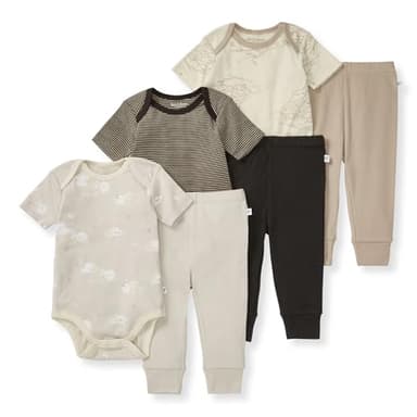 Burt's Bees Baby Unisex Baby Bodysuit & Pant Set, 100% Organic Cotton - Image 1