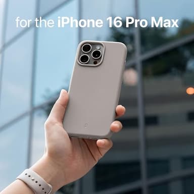 TineeOwl for iPhone 16 Pro Max Magnetic Case, [Covered Camera Control Button], Compatible with MagSafe, TPU, Minimalist, Slim/Thin, Grippy - Dune Series (Stone, iPhone 16 Pro Max) - Image 8
