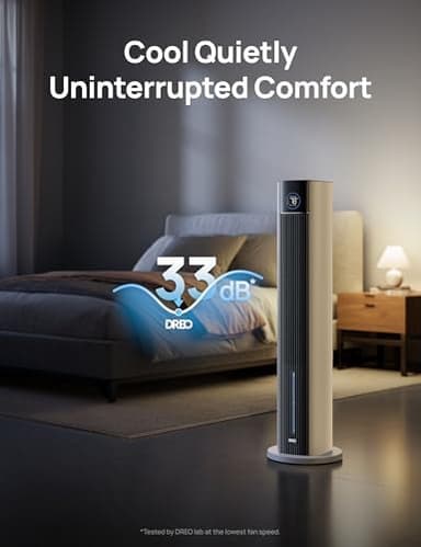 Dreo Evaporative Air Swamp Cooler, 43" Cooling Fans that Blow Cold Air 2025 Upgraded, 85° Oscillating Floor Fan for Bedroom, Easy Cleaning, APP Control, Ice Packs, 4 Speeds & 4 Modes, 12H Timer, White - Image 7
