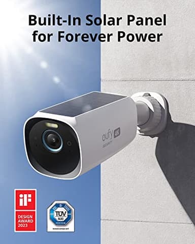 eufy Security eufyCam S330(eufyCam 3) 3-Cam Kit, Security Camera Outdoor Wireless, 4K Camera with Integrated Solar Panel, Face Recognition AI, Expandable Local Storage, 2.4 GHz Wi-Fi, No Monthly Fee - Image 5