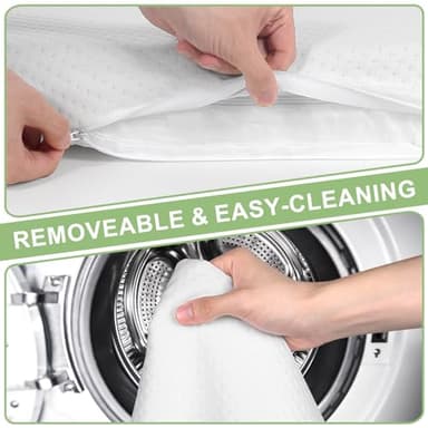 Genew Pack and Play Mattress (38"x26"x1.5"), Portable Crib Mattress Pad for Pack N Play, Play Pen, Soft, Waterproof, Washable, Breathable Pad for Babies and Toddlers - Image 6