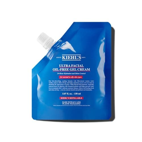 Kiehl's Ultra Facial Oil-Free Moisturizer, Shine-Reducing Gel Cream for Oily to Normal Skin, Hydrates Skin for 24 Hours, Visibly Minimizes Pores, Non-comedogenic, Fragrance-free - 5.07 fl oz - Image 1