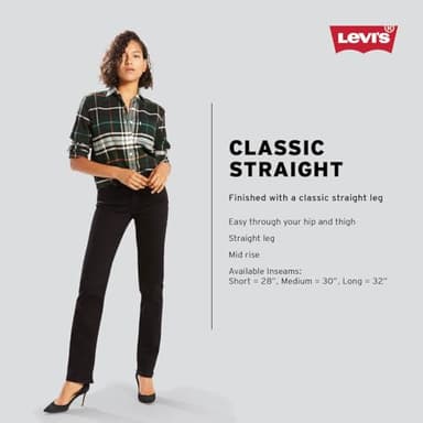 Levi's Women's Classic Straight Jeans, Windsor Wine, 27 Regular - Image 4