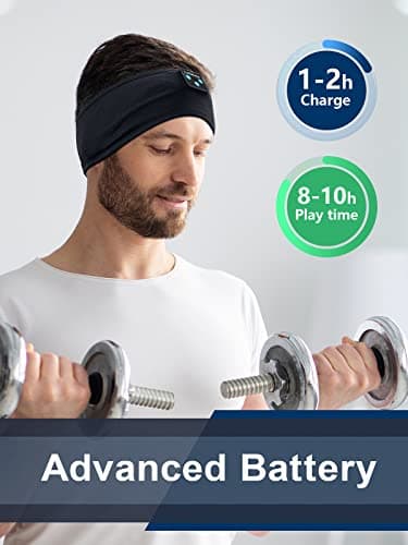 Lullaband Bluetooth Sleep Headphones Headband, Non-Slip Soft Stretchy Wireless Bluetooth Earphones with 10-Hour Battery Speakers for Sleep Travel Sports Yoga Meditation Running and Housework - Image 8
