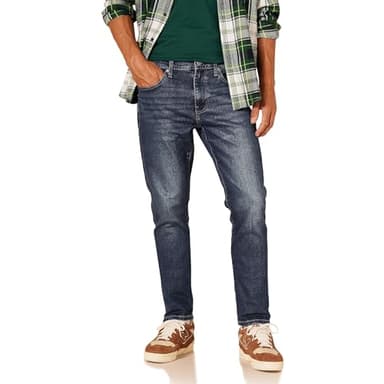 Amazon Essentials Men's Slim-Fit Jeans - Discontinued Colors, Dark Wash, 38W x 29L - Image 1