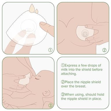haakaa Nippleshield Silicone Nipple Shields for Breastfeeding with Carry Case Ultra-Thin Super-Soft (18mm, 2pk) - Image 5