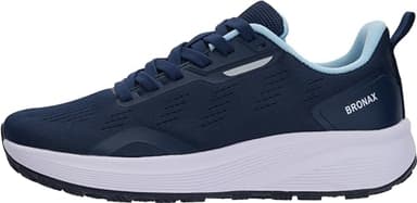 BRONAX Wide Road Running Shoes for Women Outdoor Size 6.5w Walking Jogging Runny Comfy Fashion Rubber Casual Rubber Sole Female Sneakers Lightweight Ladies Footwear Blue 37 - Image 5