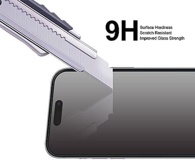 Supershieldz (2 Pack) (Privacy) Anti Spy Screen Protector Designed for iPhone 15 Pro (6.1 inch), Tempered Glass, Anti Scratch, Bubble Free - Image 4