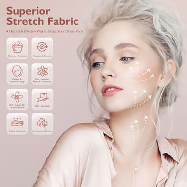 ZIGU Adjustable V-Line Chin Strap for Daily & Night Face Lifting - Reusable Jawline Shaper Made with Advanced Electric-Hot-Press Tech for Skin-Friendly Breathable Ice Silk Material - Image 3