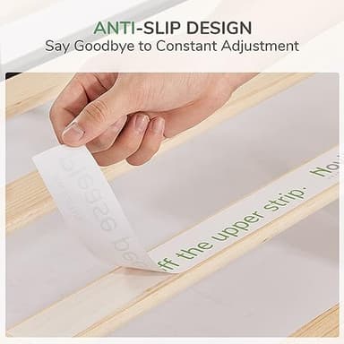 Novilla Metal Platform Bed Frame, Wood Slat Support, No Box Spring Needed, Easy Assembly, Black, Queen - Image 6