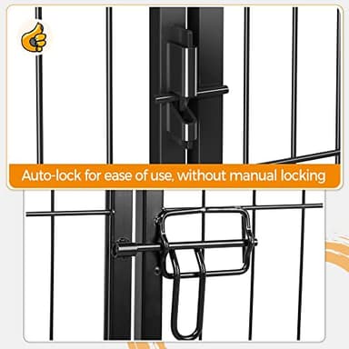 Yaheetech Dog Playpen Outdoor, 32 inch 32 Panels Dog Pen Indoor Heavy Duty Puppy Exercise Pen Metal Pet Fence for RV Camping/Yard/Garden - Image 8