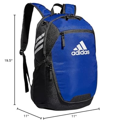 adidas Stadium Team Sports Backpack for Men and Women (36l) Durable Athletic Laptop Bag, Royal Blue/3.0, OSFA - Image 8