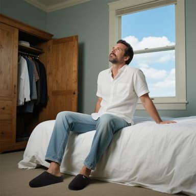 ULTRAIDEAS Men's Comfy Memory Foam Slippers Indoor, House Slippers for Men Non-Slip(Black 13-14) - Image 4