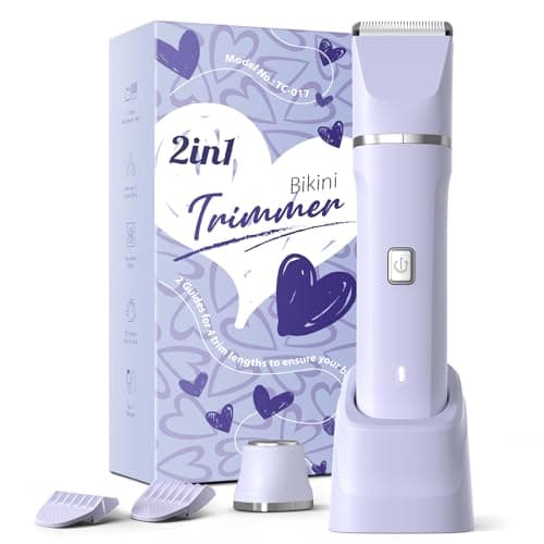 Electric Razors for Women - Wet/Dry Womens Electric Shaver for Legs, Replaceable Body Hair Blade Heads&Hair Remover for Face Head, No Nick, No Cut, No Razor Burn, Purple - Image 1