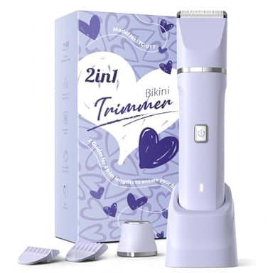 Electric Razors for Women - Wet/Dry Womens Electric Shaver for Legs, Replaceable Body Hair Blade Heads&Hair Remover for Face Head, No Nick, No Cut, No Razor Burn, Purple - Image 1