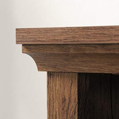 Sauder 3 Tier Book Shelf Wooden Bookcase Multipurpose Bookshelf for Home Office, Living Room, in Vintage Oak - Image 5