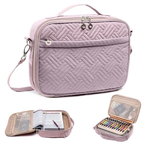 IMAGINING Bible Cover for Women - Stylish Large Bible Covers - Bible Case with Handles - Bible Bag Journal Case - Bible Carrying Case for Women - Bible Gift - Book Protector for Book Lovers - Image 1