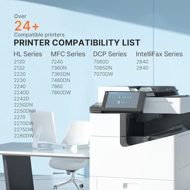 E-Z Ink Compatible Toner Cartridge Replacement for Brother TN450 TN420 TN-450 TN-420 Compatible with HL-2270DW HL-2280DW HL-2230 MFC-7360N MFC-7860DW DCP-7065DN Intellifax 2840 2940 (2 Black) - Image 4