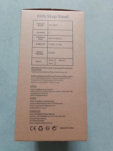 COOSEYA 2 Step Stools for Kids,Toddler Step Stool for Bathroom Sink,No-Slip Double up Stepping for Toddlers Bathroom, Multifunctional Toilet Potty Stool for Kids,Toilet Potty Training(2 Packs) - Image 9