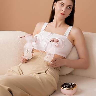 NCVI Electric Breast Pump 8782, Portable Hospital-Grade Double Pump with 4 Modes & 9 Levels, Anti-Backflow, Rechargeable Quiet Breastfeeding Pump for Efficient Comfortable Use at Home, Work or Travel - Image 2
