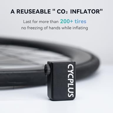 CYCPLUS AS2 Tiny Pump Bike Pump Portable Ultra-Mini 100PSI Electric Bicycle Pump Type-C Rechargeable Battery, No Pressure Display(Black) - Image 6
