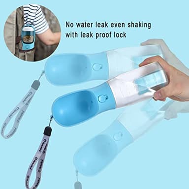 Cibaabo Dog Water Bottle with Food Container & Poop Bag Holder, Travel Water Bowl, Portable Pet Dispenser, Dog Gifts Stuff Accessories Items, Puppy Essentials for Yorkie Chihuahua Walking Hiking - Image 4