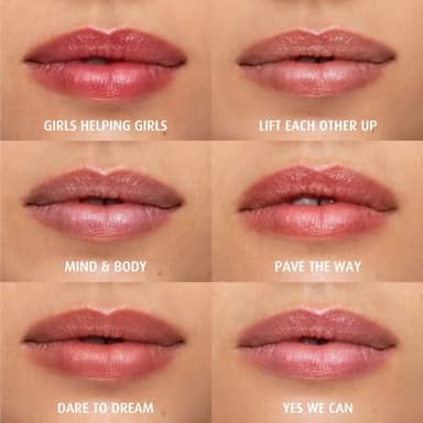 Lune+Aster Tinted Lip Balm - Lift Each Other Up - Vegan, antioxidant-rich vitamins C and E tinted lip balm provides a sheer customizable flush of color for soft, smooth lips - Image 8