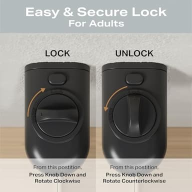 Cumbor Retractable Baby Gates for Stairs, Mom Choice Award Winner-55 Wide Mesh Dog Gate for Doorways, 34" Tall Easy to Use Pet Fence for The House, Toddler Safety Essentials Indoor&Outdoor, Black - Image 6