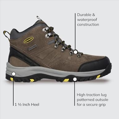 Skechers Men's Relment Pelmo, Khaki, 10 - Image 4